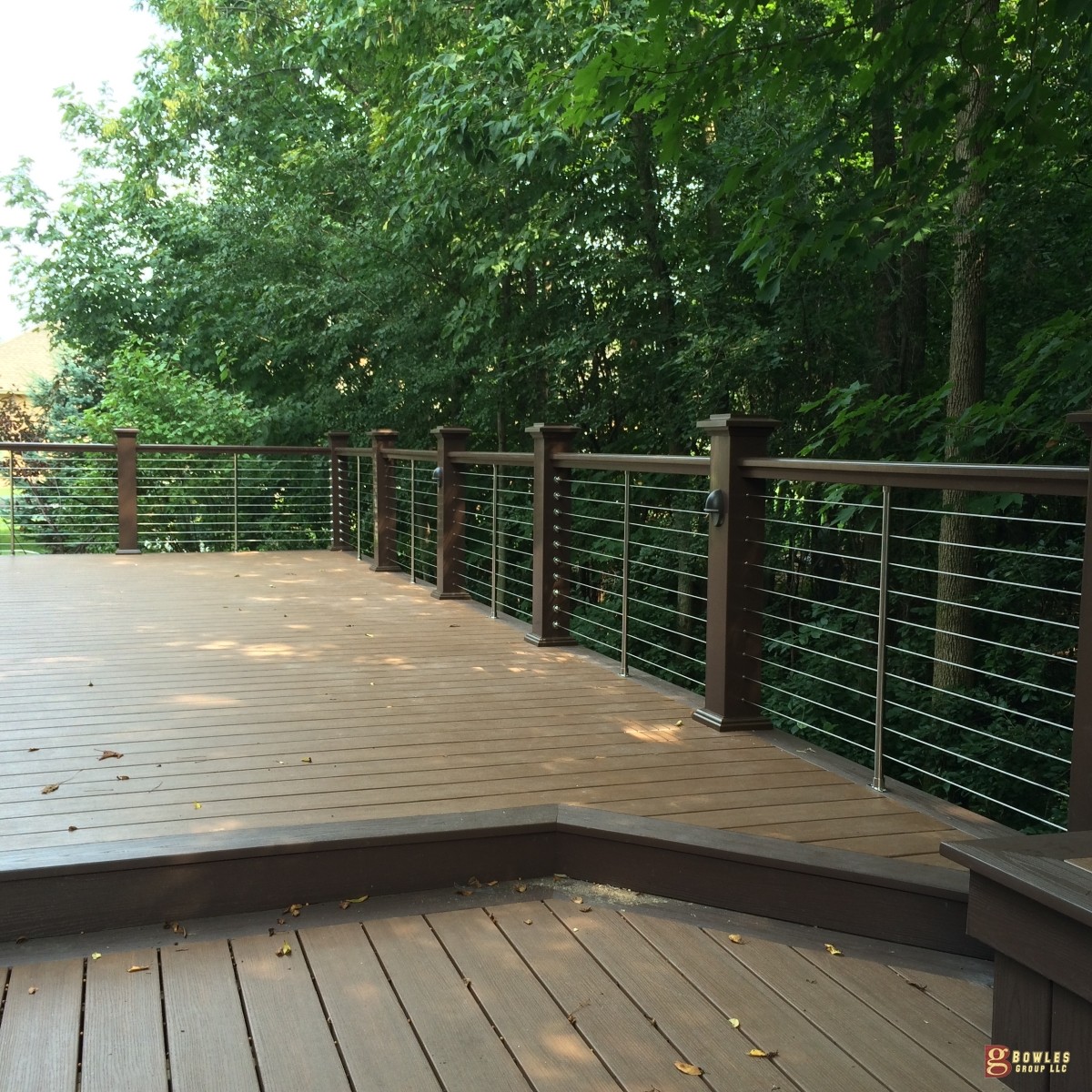 azek deck with stainless steel handrails