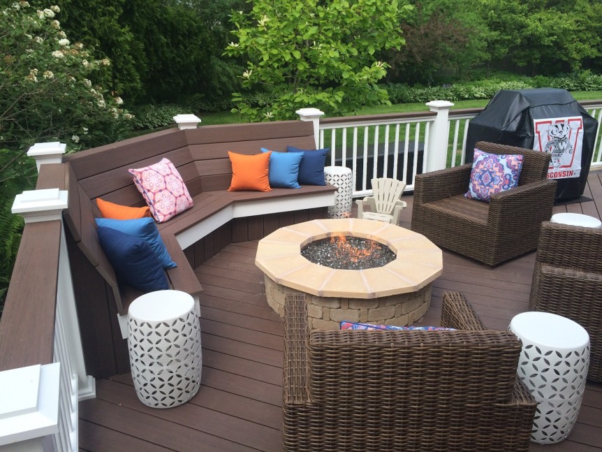 Whitefish Bay Deck with bench